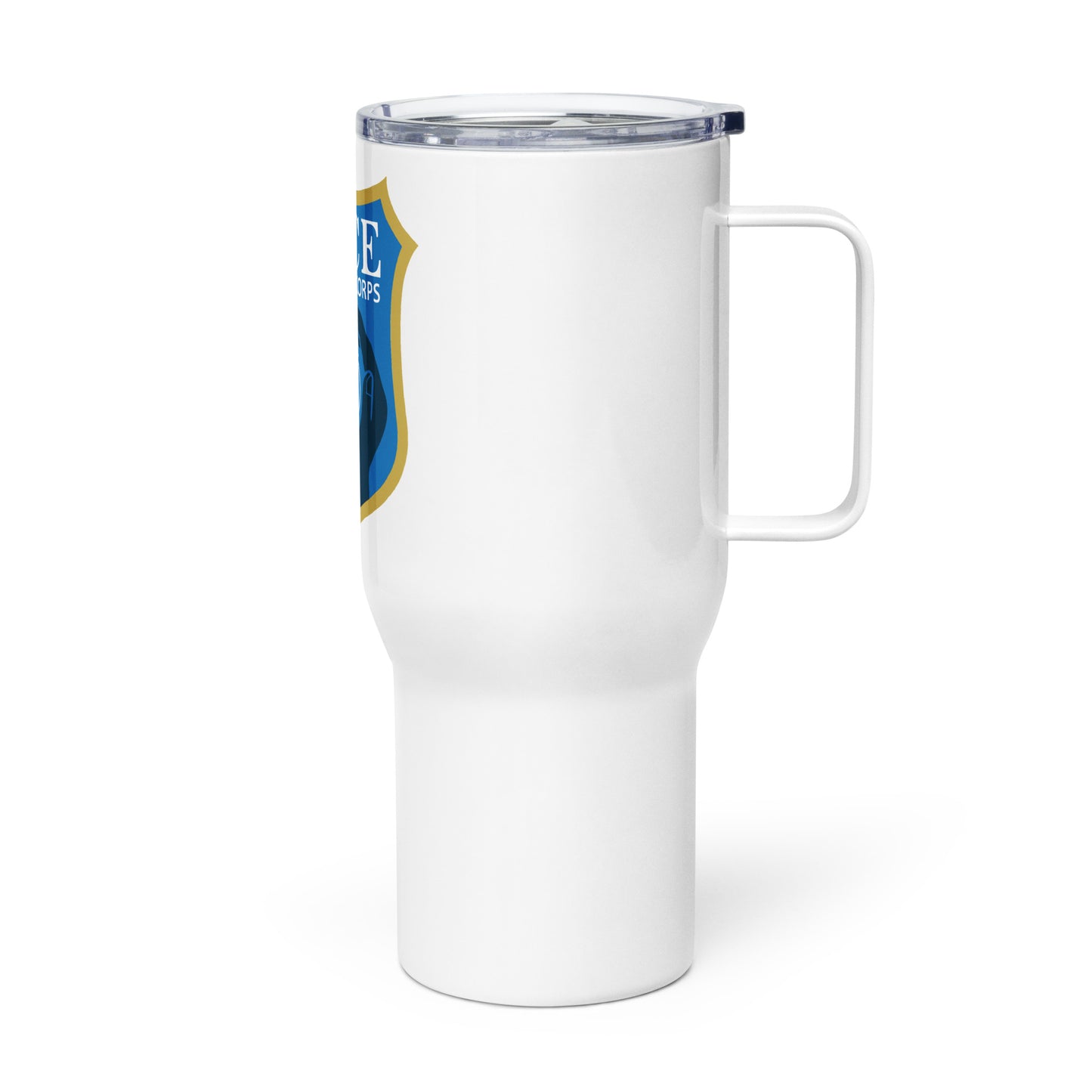 Travel mug w/ handle (Corps logo)