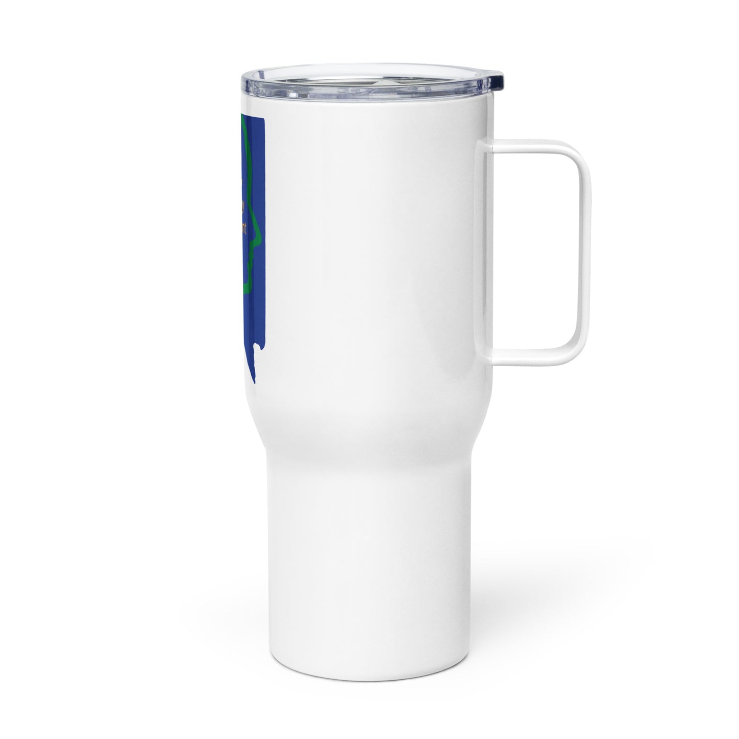 Travel mug w/ handle (FACE Logo)