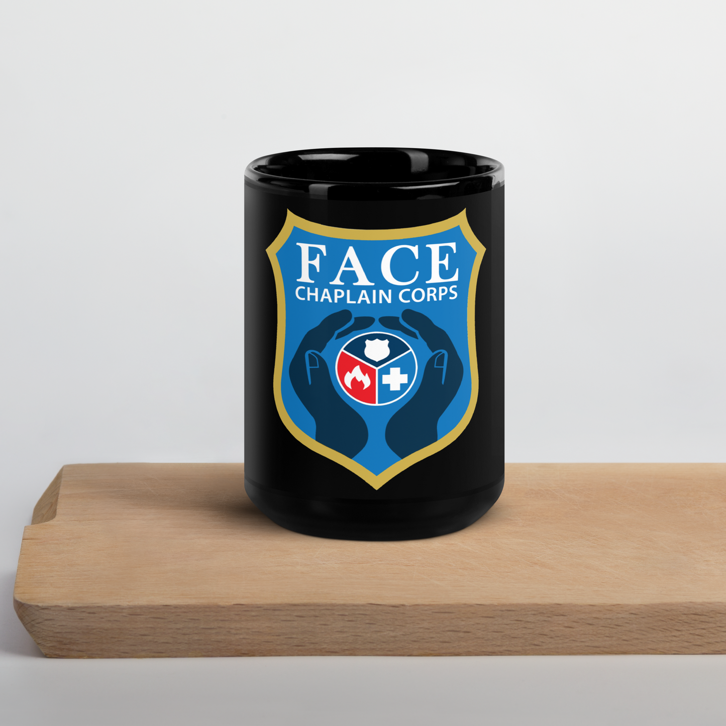 Black Glossy Mug (Corps Logo)